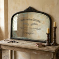 Round Vintage-Style Wall Mirror, 24